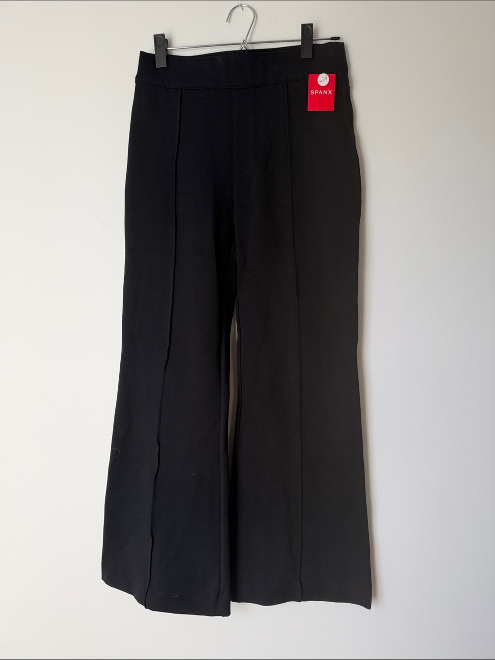 SPANX Black Wide-Leg Ponte Pull-On Pants for Women